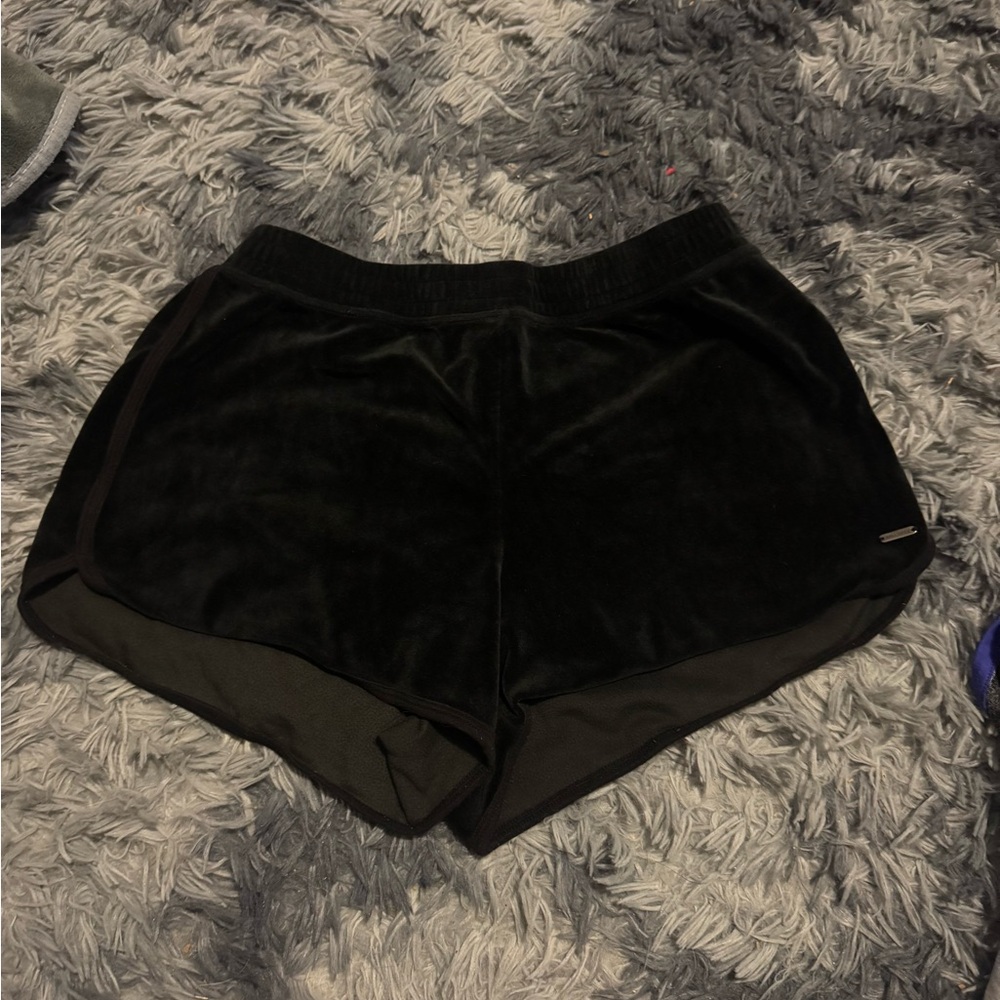 Hollister Black Velvet Shorts